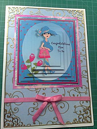 Mum to Be 2 Pyramid Blue by Sharon Scott