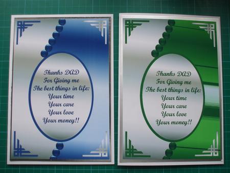 Fathers Day Verse Toppers by Sharon Scott