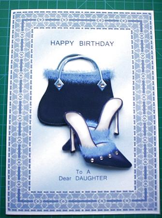 Blue Handbag & Shoes - Daughter by Sharon Scott