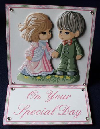 Wedding Couple Easel Card Kit by Sharon Scott