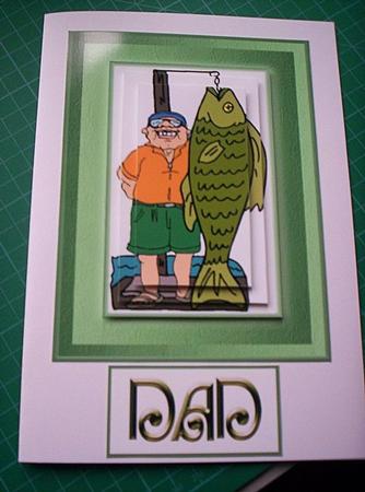 Proud Fisherman Dad Granddad by Sharon Scott
