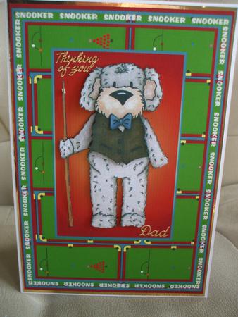 Snooker Dog by Sharon Scott