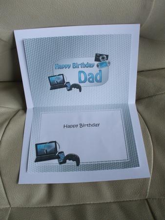 5x7 Birthday Dad Gadgets N Gizmos Matching Insert by Sharon Scott