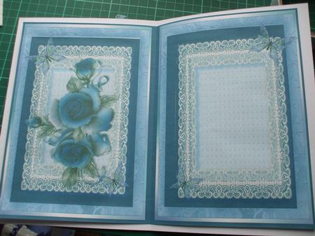Lovely Blue Rose Incert . by Sharon Scott