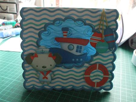 Sailor Girl Scalloped Tent Card Kit by Sharon Scott