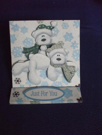 Best Mates Christmas Easel Card by Sharon Scott