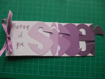 Sister Word Book in Purples by Sharon Scott