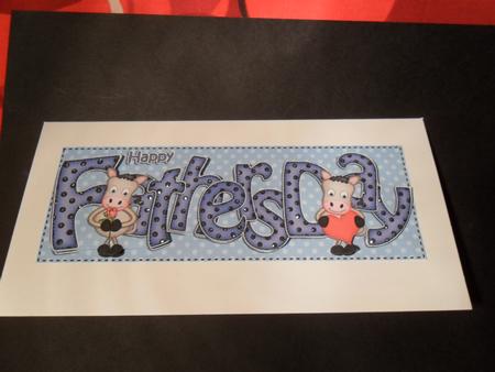 Fathers Day Large Dl Card N 3D Decoupage by Sharon Stainforth