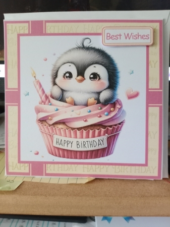Happy Birthday Cupcakes 2 Card Front 6x6 by Sharon Stinson