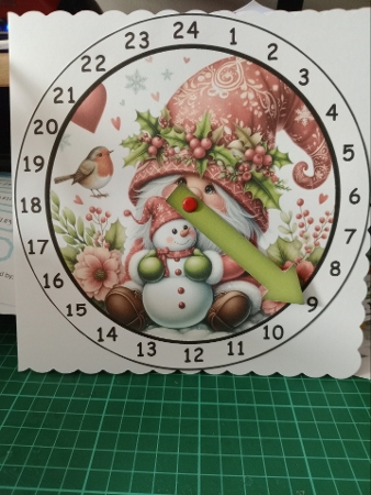advent calendar red gnome by Sharon Stinson