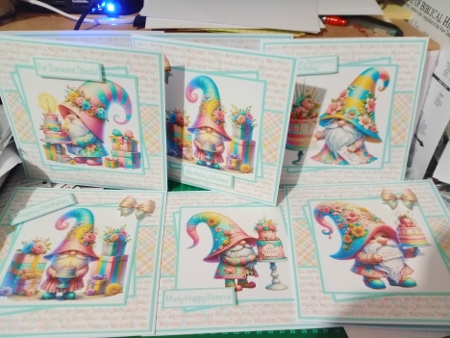 Birthday Gnome #2 Mini Kit 7x7 by Sharon Stinson