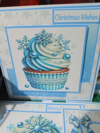 Christmas Cupcakes #2 Mini Kit 7x7 by Sharon Stinson