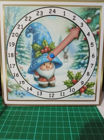 advent calendar clock 26 gnome 1 by Sharon Stinson