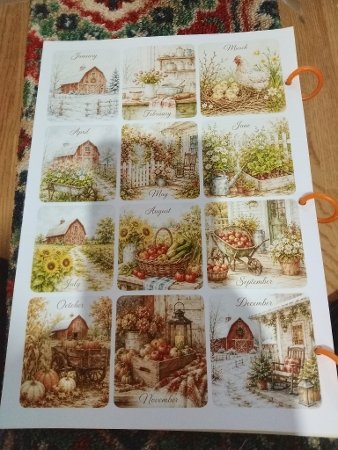 Farmhouse Birthday Calendar by Sharon Stinson
