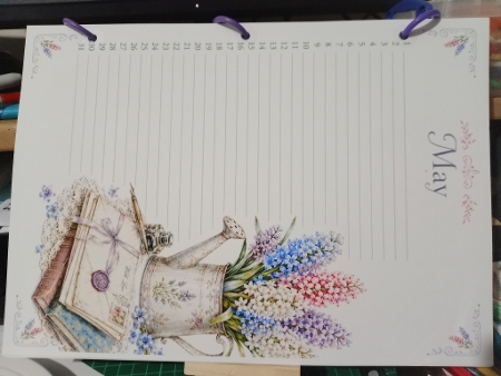 Vintage Hyacinth Birthday Calendar by Sharon Stinson