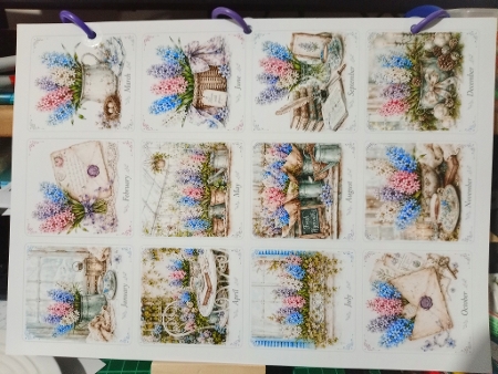 Vintage Hyacinth Birthday Calendar by Sharon Stinson