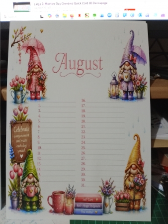 Rainy Gnomes Birthday Calender by Sharon Stinson