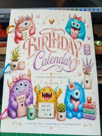 Candy Monsters Birthday Calendar by Sharon Stinson