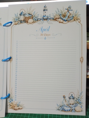 Seaside Blue Birthday Calendar by Sharon Stinson