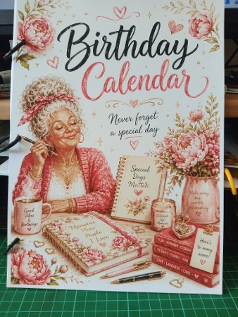 Blush and Bloom Birthday Calendar by Sharon Stinson