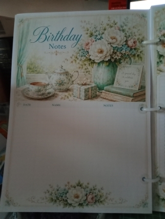 Romantic Vintage Birthday Calender by Sharon Stinson