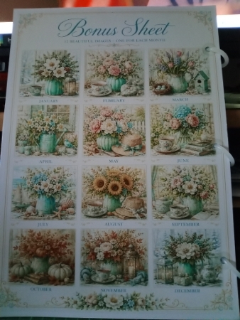 Romantic Vintage Birthday Calender by Sharon Stinson