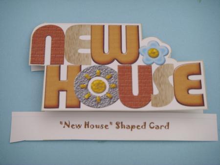 New House Shaped Card by Sharon Stinson