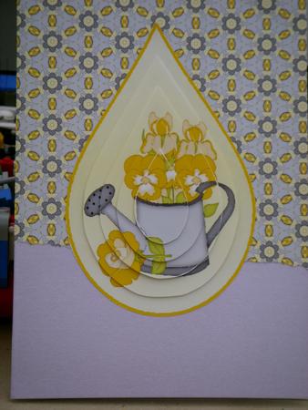 Yellow Flowers in Watering Can by Sharon Stinson