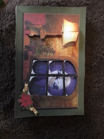Christmas Window -santa's Coming by Sharon Wilson
