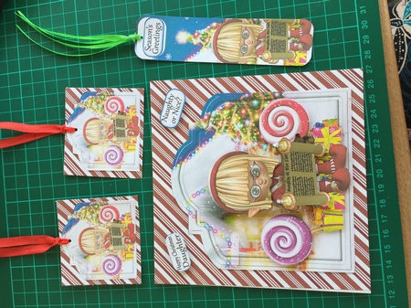 Naughty or Nice? Mini Shaped Card Kit by Sharon Wilson