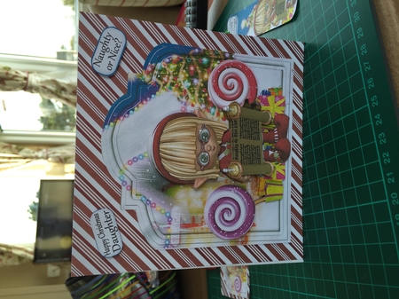 Naughty or Nice? Mini Shaped Card Kit by Sharon Wilson