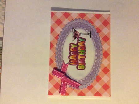 Lovely Birthday with cupcakes with sprinkles  insert with verse by Sharon Wilson