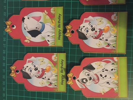 Eight Paws n Spots Birthday Tags by Sharon Wilson