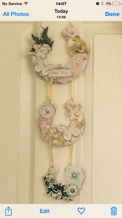To Have and to Hold Hanging Horseshoes Trio by Sharon Wilson
