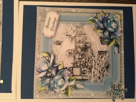 Silver Nostalgia 7x7 Toppers set of 8 by Sharon Wilson