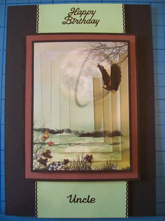 Eagle Fantasy Scene Topper & Pyramid by Sharon Davies