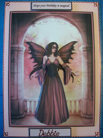 Pink Passion Fairy Decoupage by Sharon Davies