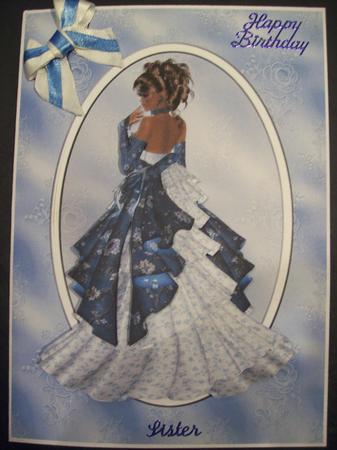 Blue & Silver Lady by Sharon Davies
