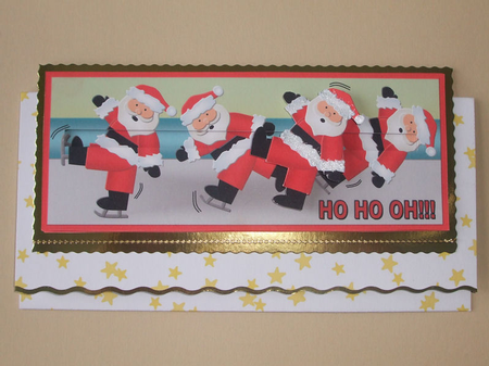 Skating Santa by Sharon Duncan