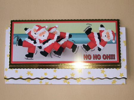 Skating Santa by Sharon Duncan