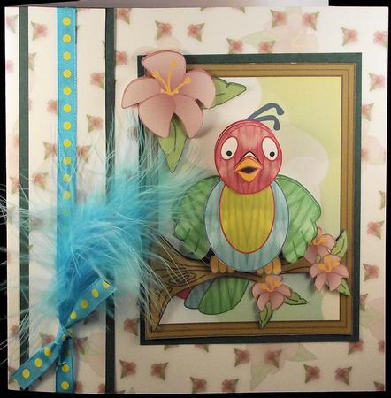 Exotic and Colourful Parrot Decoupage by Sharon Duncan