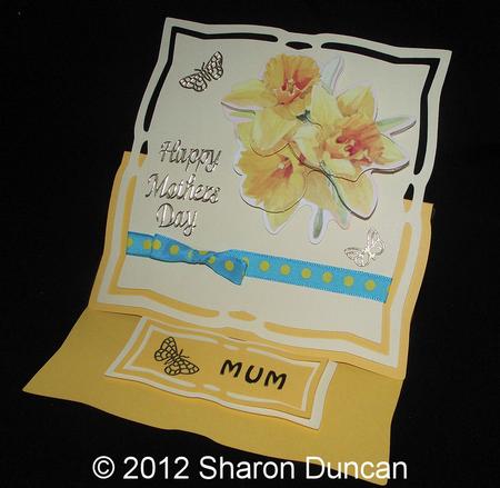 Deco Easel Card With Panels by Sharon Duncan