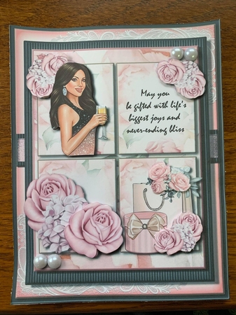 Fashion Square Birthday Girl  Two  by sharon Medeiros