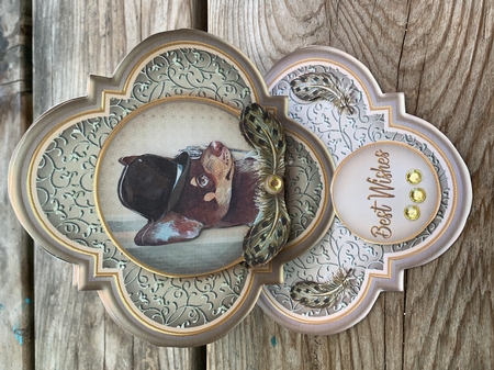  vintage dog easel 3 by sharon Medeiros