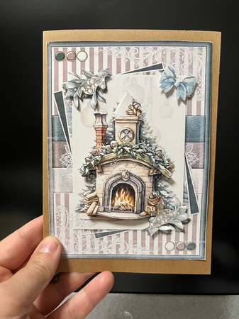 Green and Kraft  Christmas Card One  by sharon Medeiros