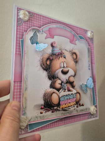 Birthday Bear  by sharon Medeiros