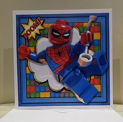Lego Heroes Card Front Mini Kit.9 by sharon Medeiros
