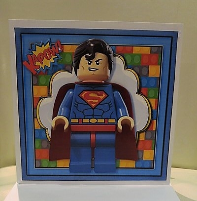 Lego Heroes Card Front Mini Kit.10 by sharon Medeiros