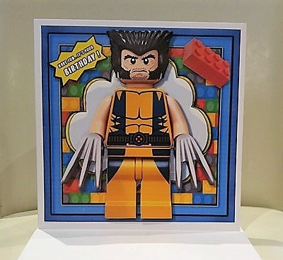 Lego Heroes Card Front Mini Kit.11 by sharon Medeiros