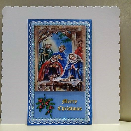 Christmas 5x8 Pyramid Card Front 5 by sharon Medeiros
